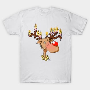 Chanukah reindeer 01 T-Shirt